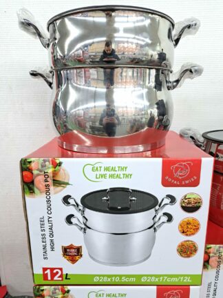 Couscoussier inox/pierre 12L