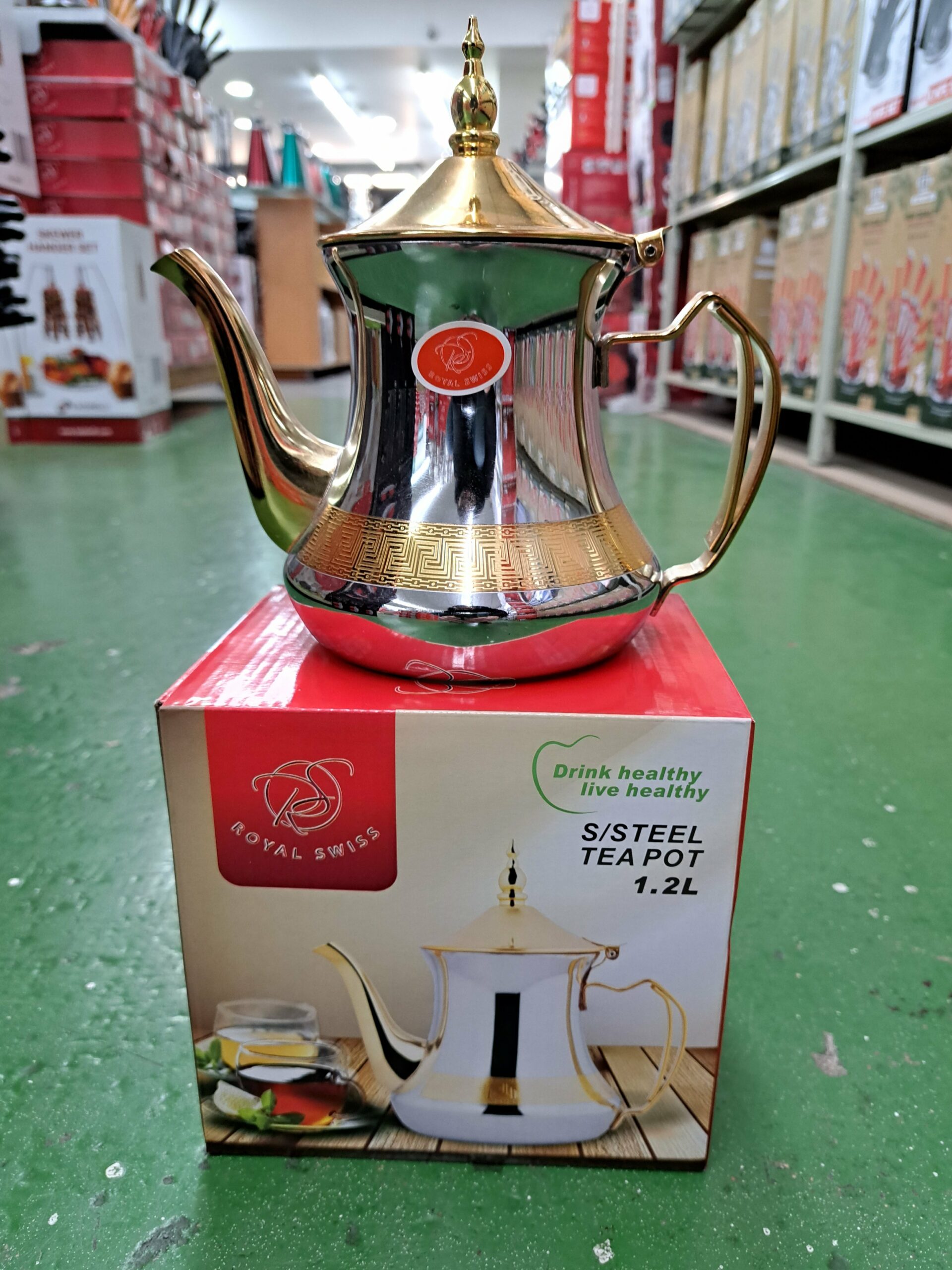Theiere bicolore 1.2L Royal Swiss