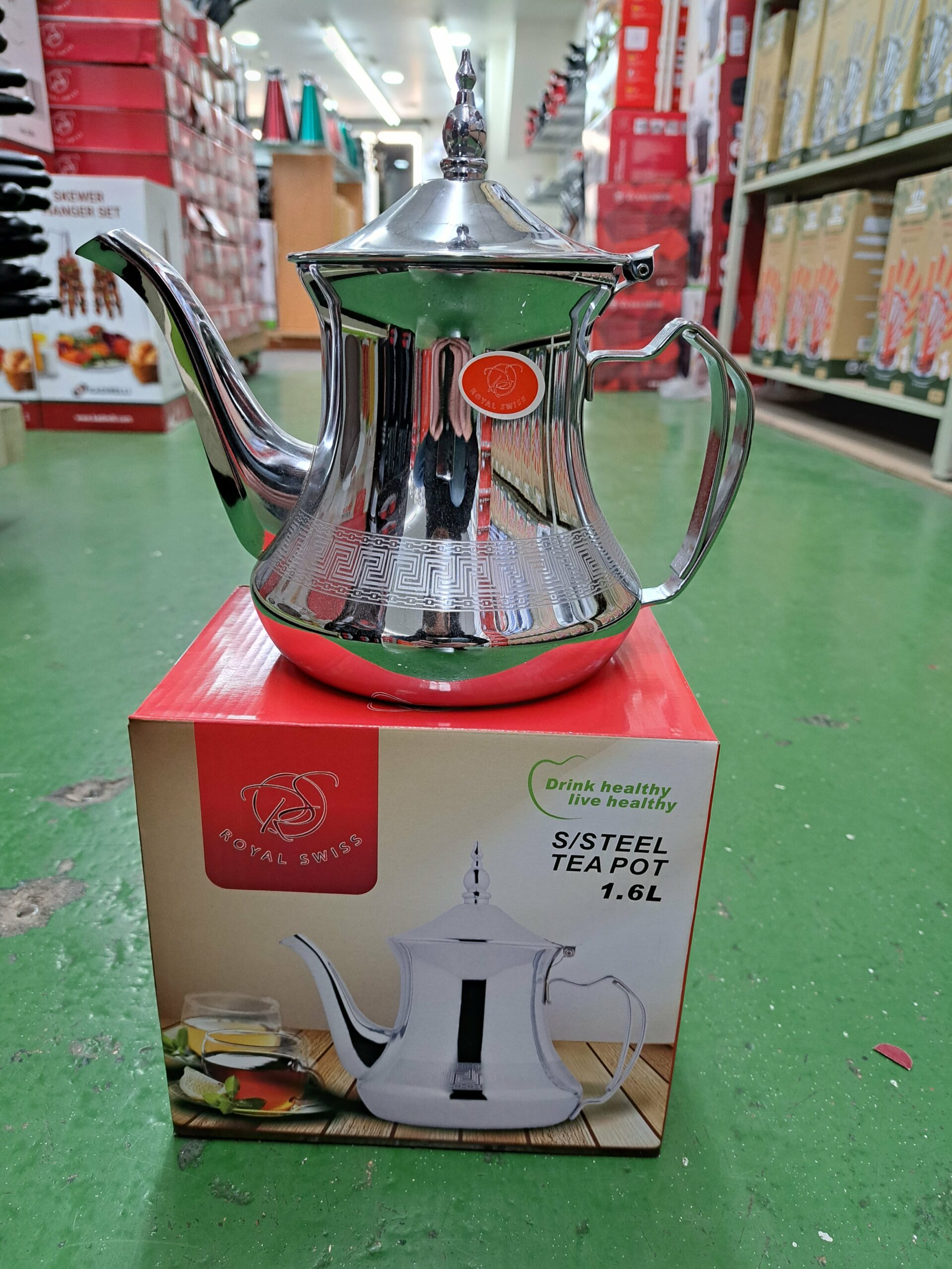 Theiere argenté 1.6L Royal Swiss