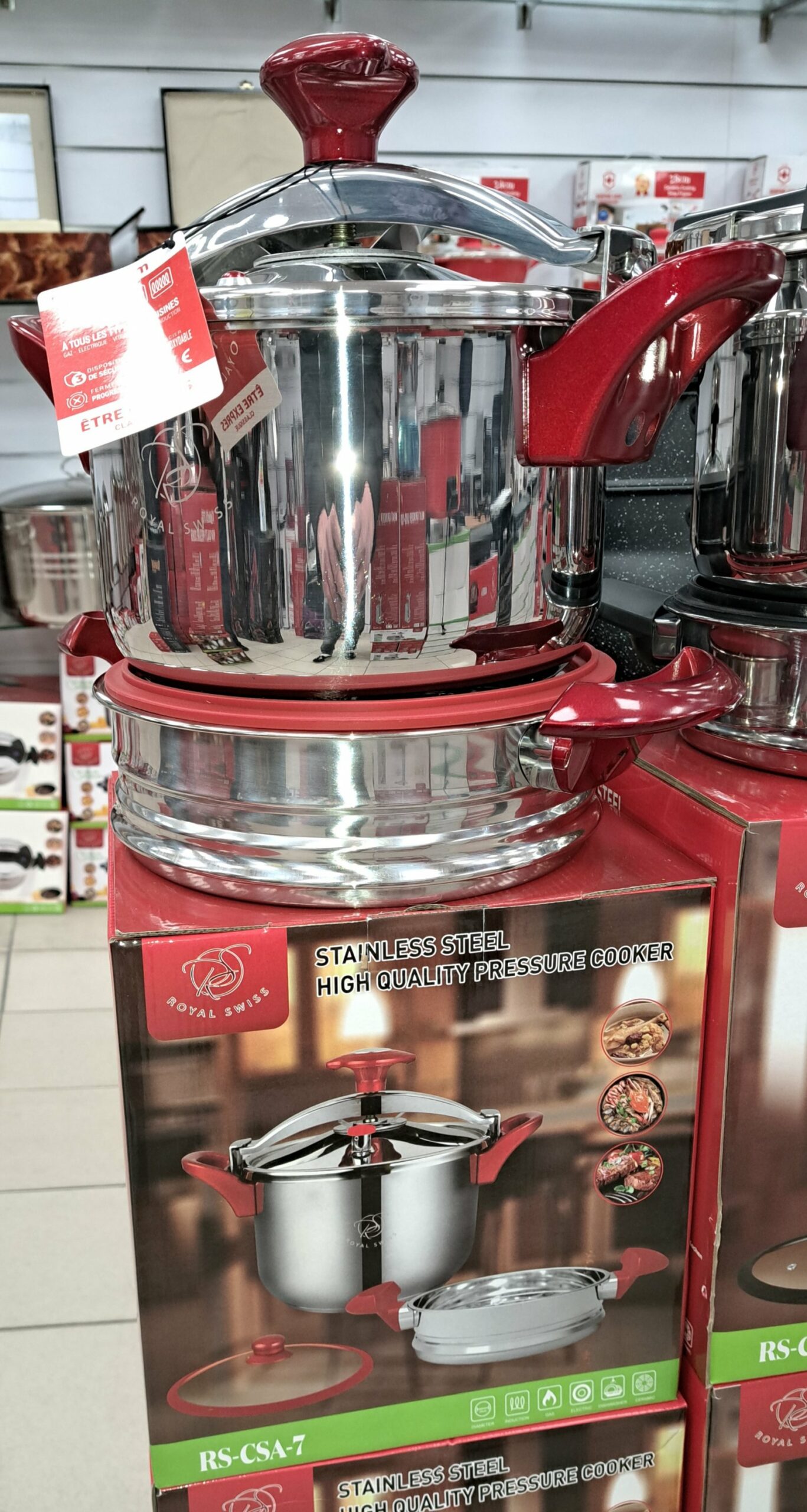 Cocotte+Couscoussier inox 7L