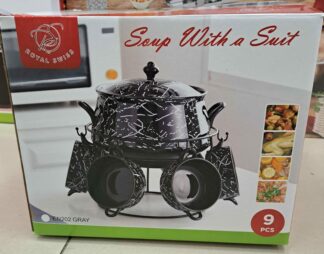 Soupière black/silver