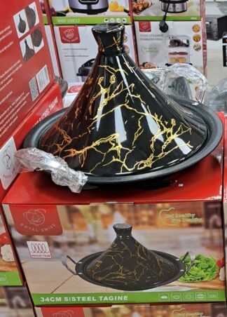 Tajine 34cm Marbré Noir