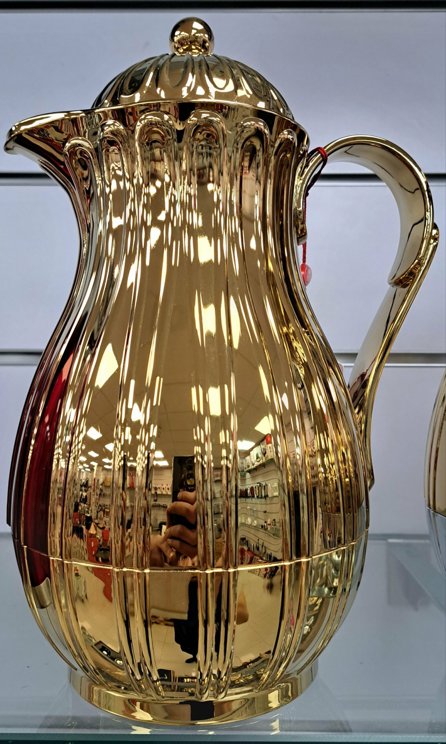 Thermos Gold en verre rose 1.5L