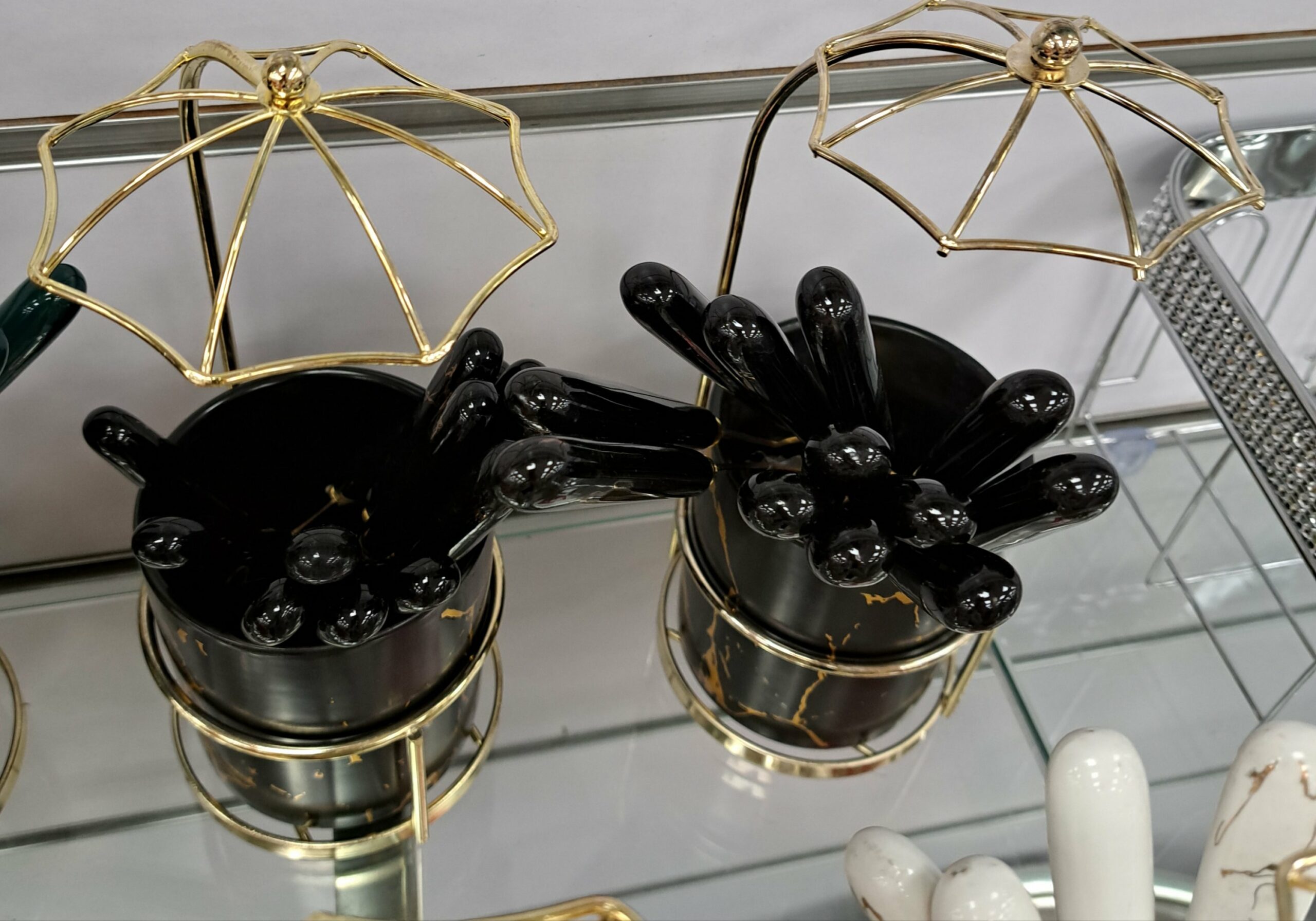 Ménagère 24pcs noir/marbré