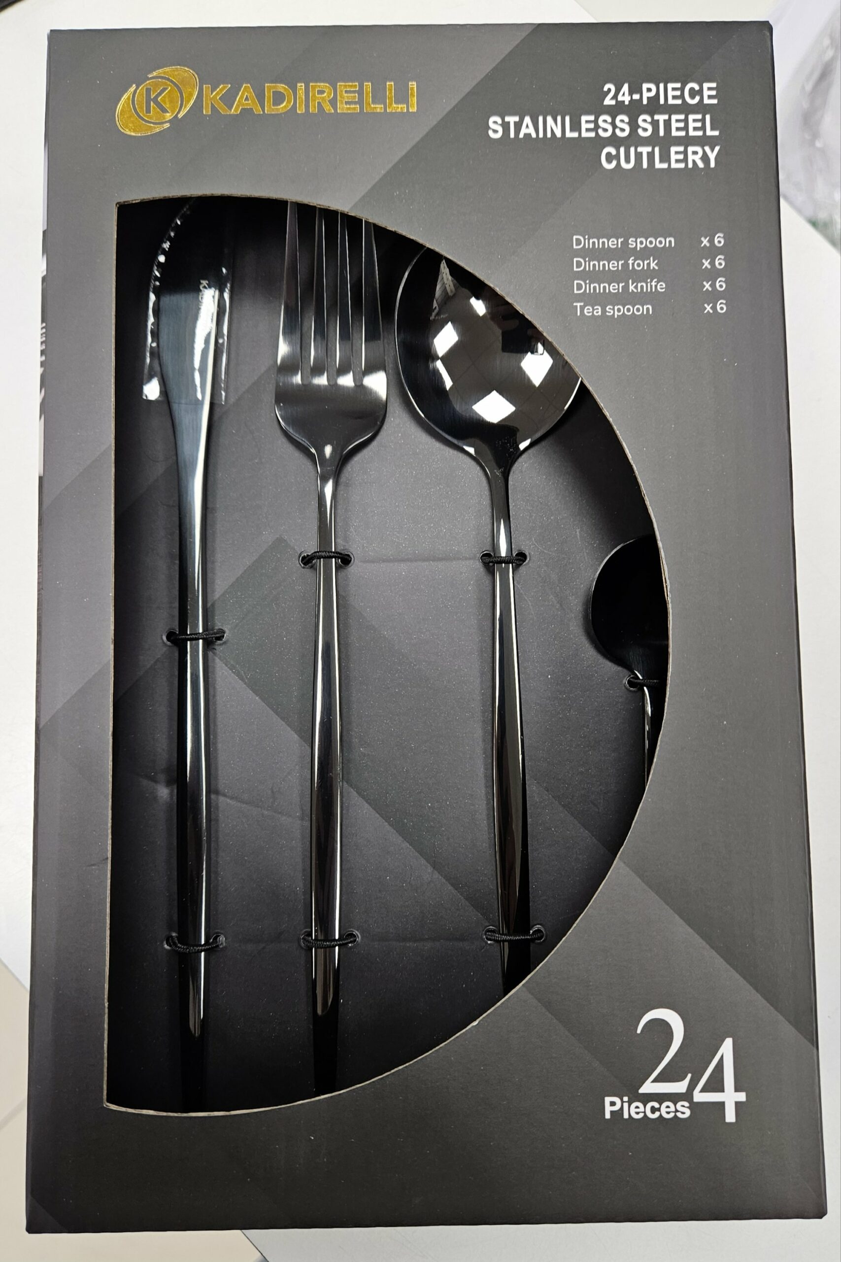 Ménagere 24pcs - Modern/Black