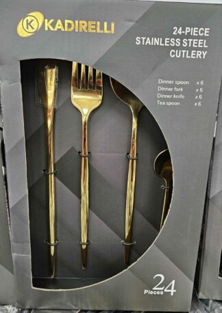 Ménagère 24pcs - Modern/Gold