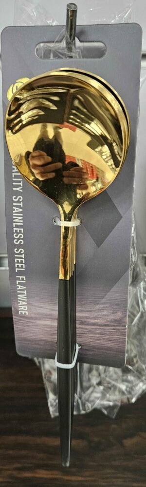 Cuillère à soupe x6 - Modern/Gold+Black