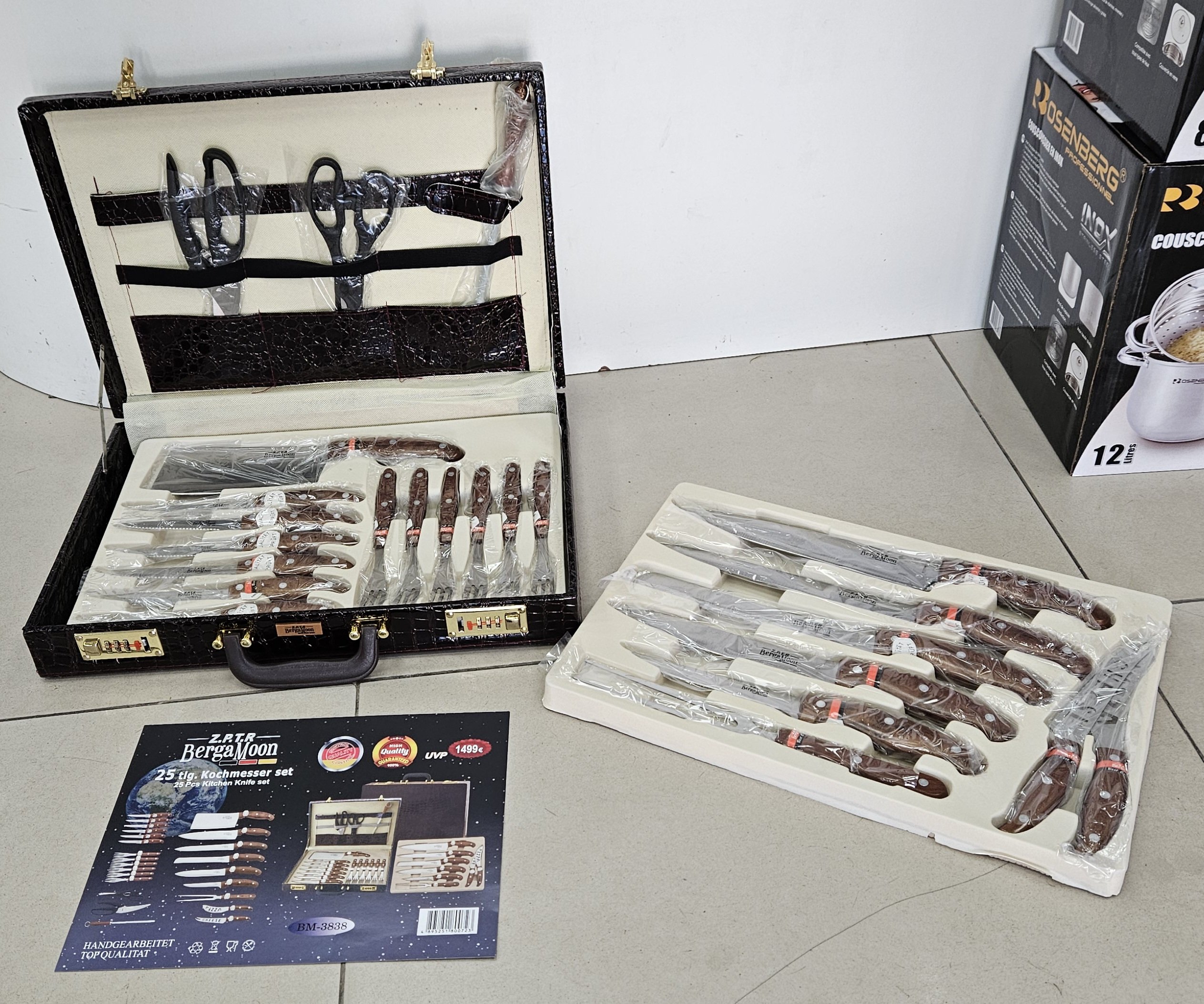 Valise 25pcs en cuir