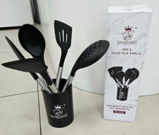 Ustensile 7pcs - Inox + Silicone