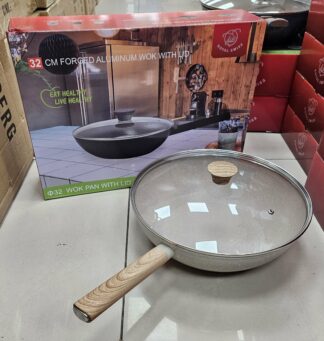Wok 32cm Beige