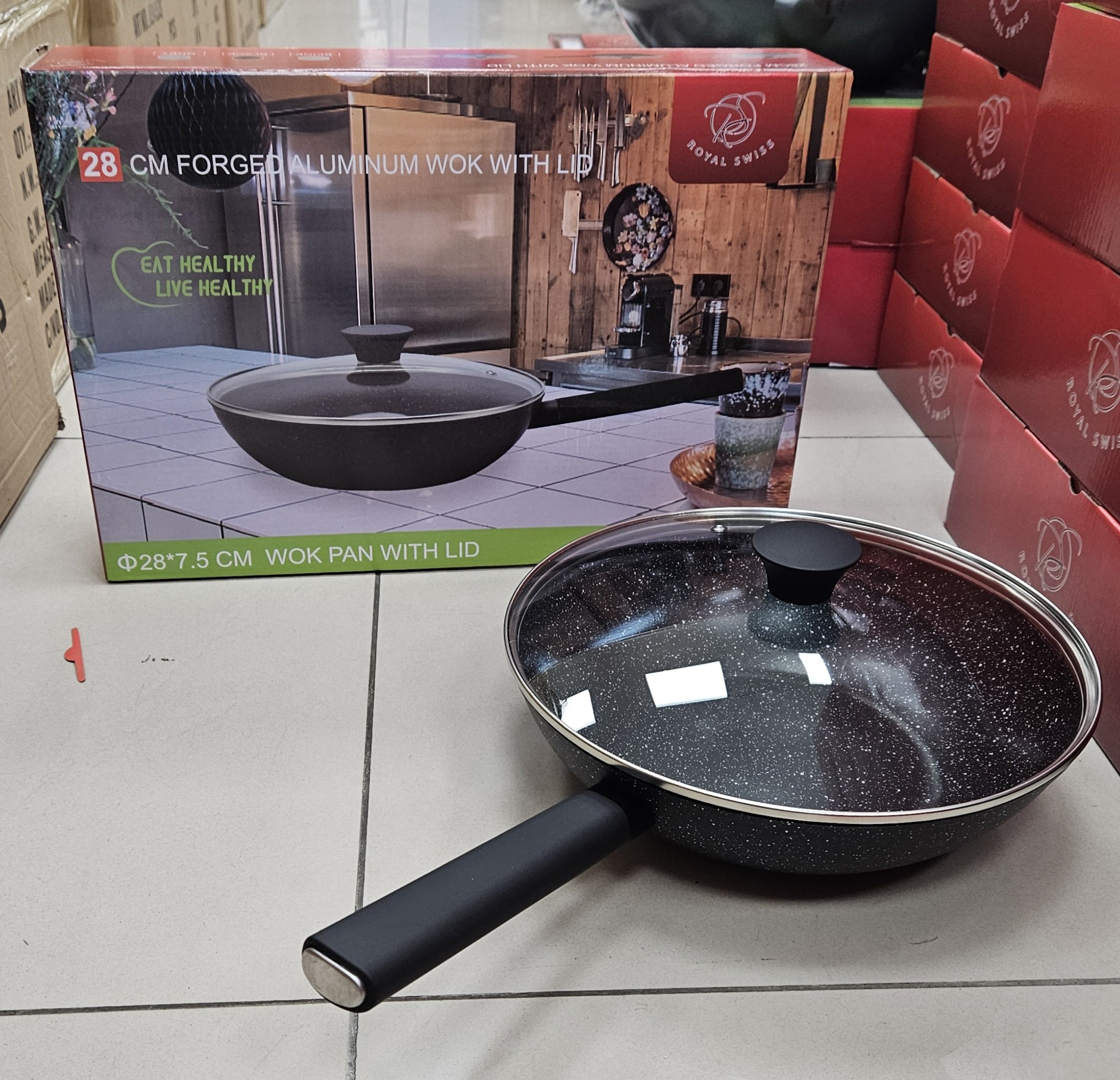 Wok 28cm Noir