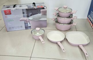 Batterie de cuisine 10pcs Rose - Royal Swiss