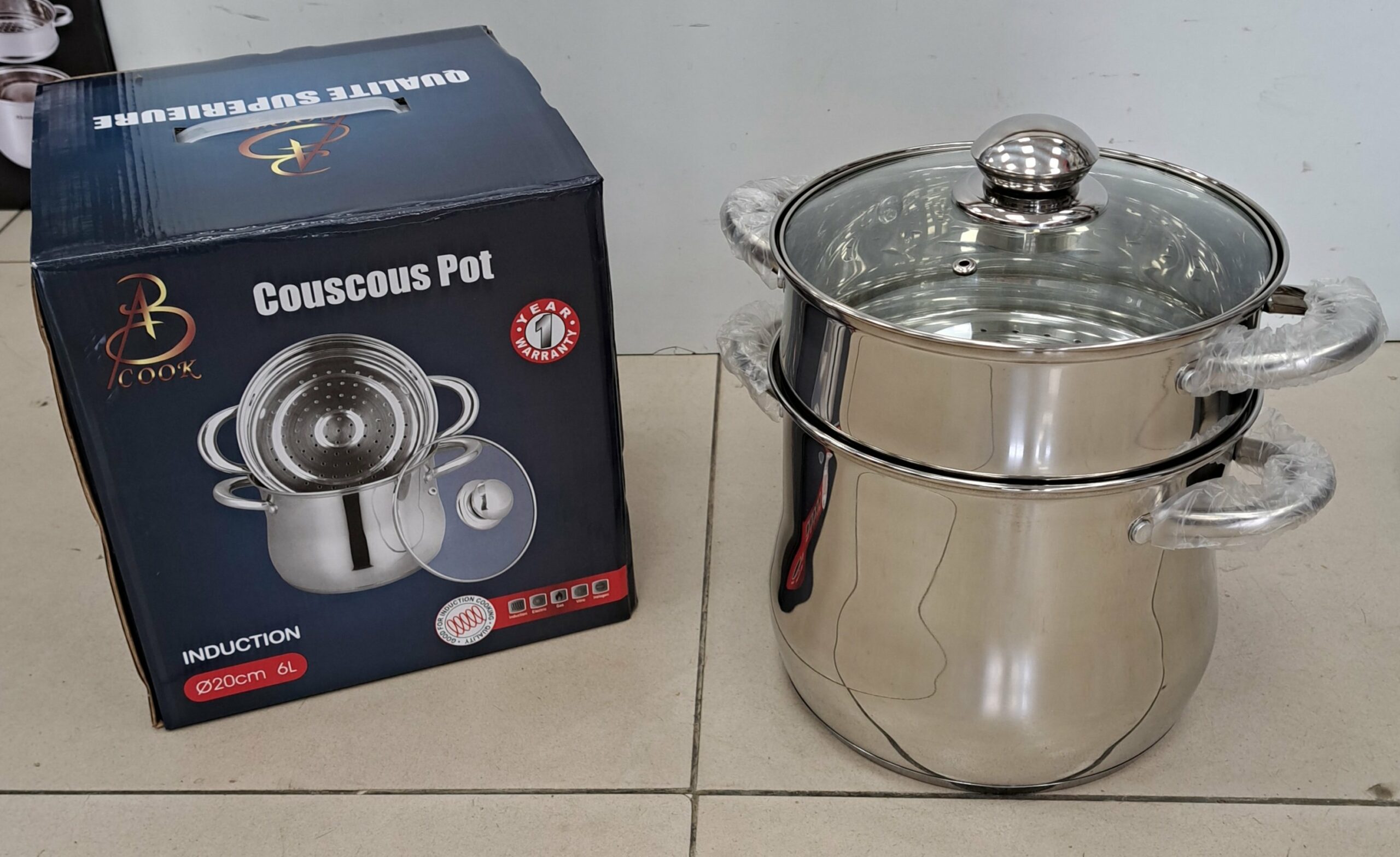 Couscoussier inox 6L