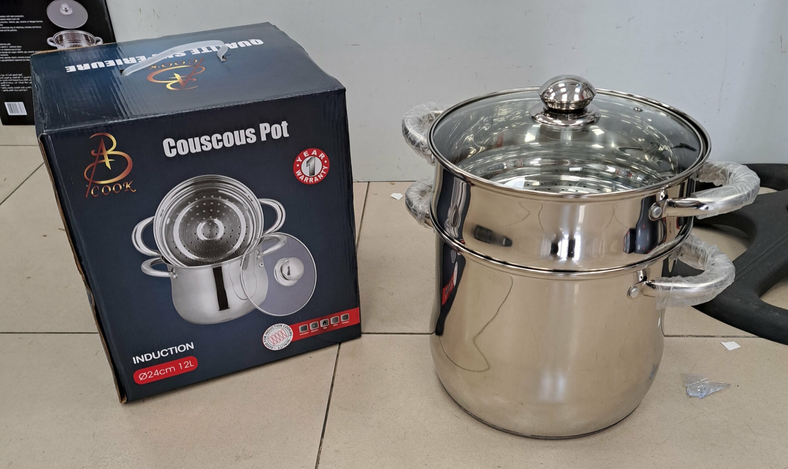 Couscoussier inox 12L