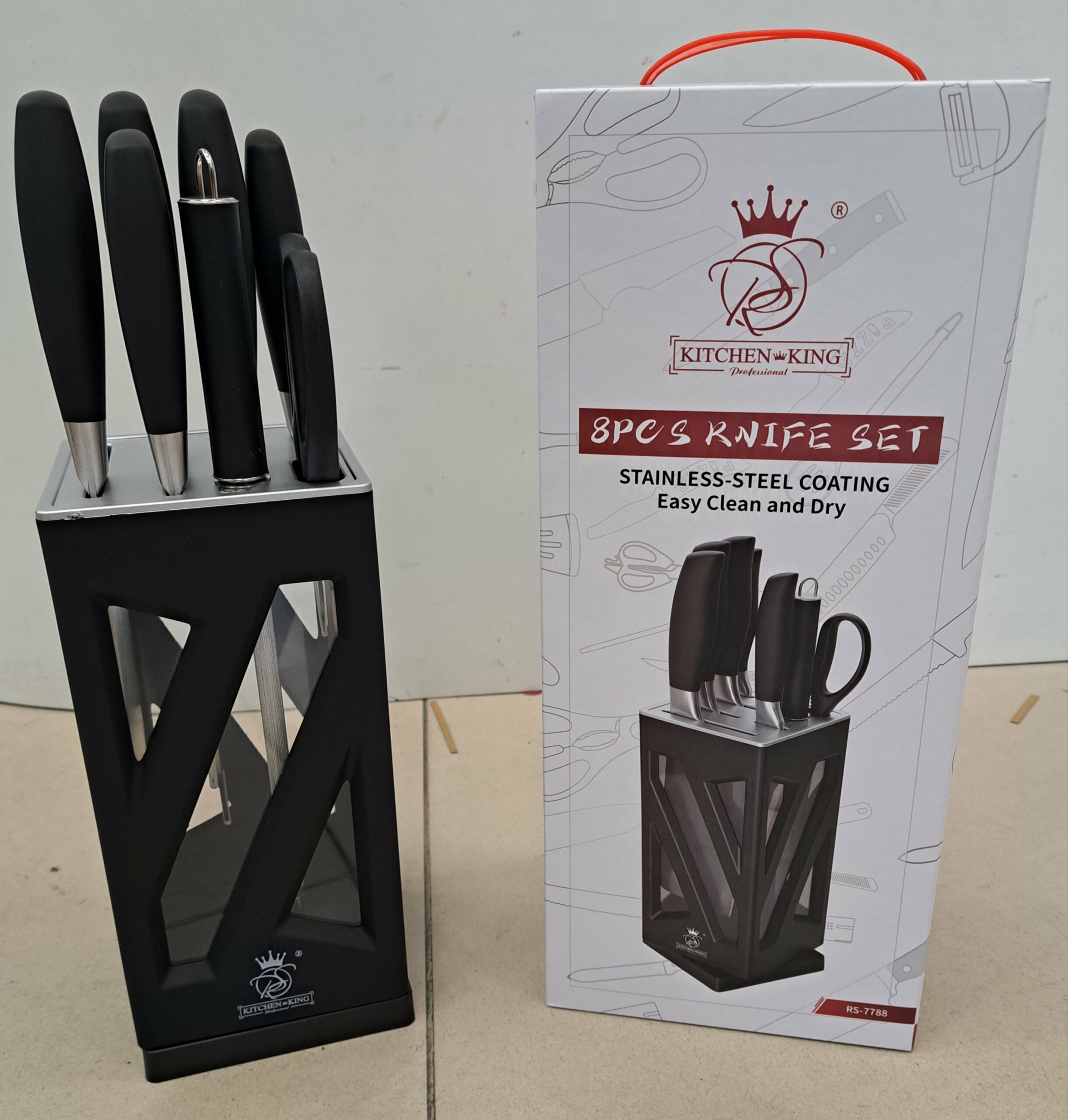 Couteaux socle pivotant 8pcs