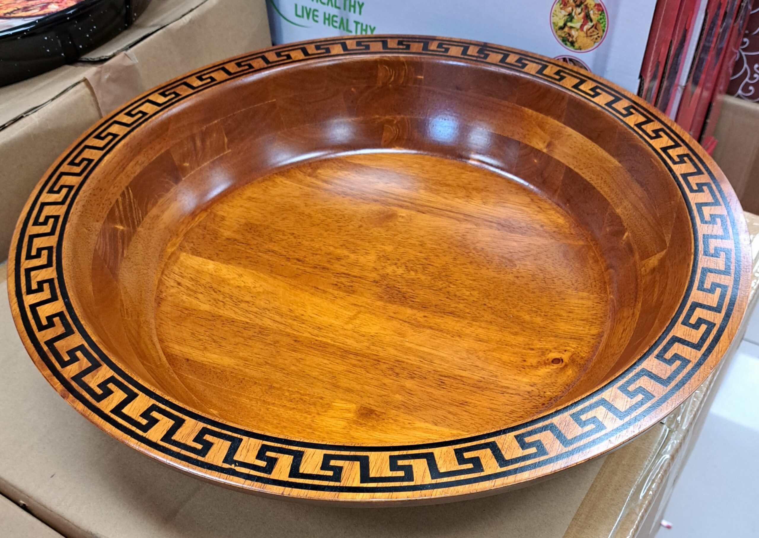 Plat en bois 18"