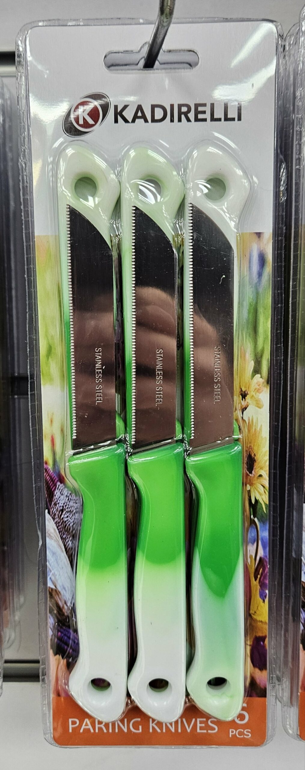 Couteaux vert x6