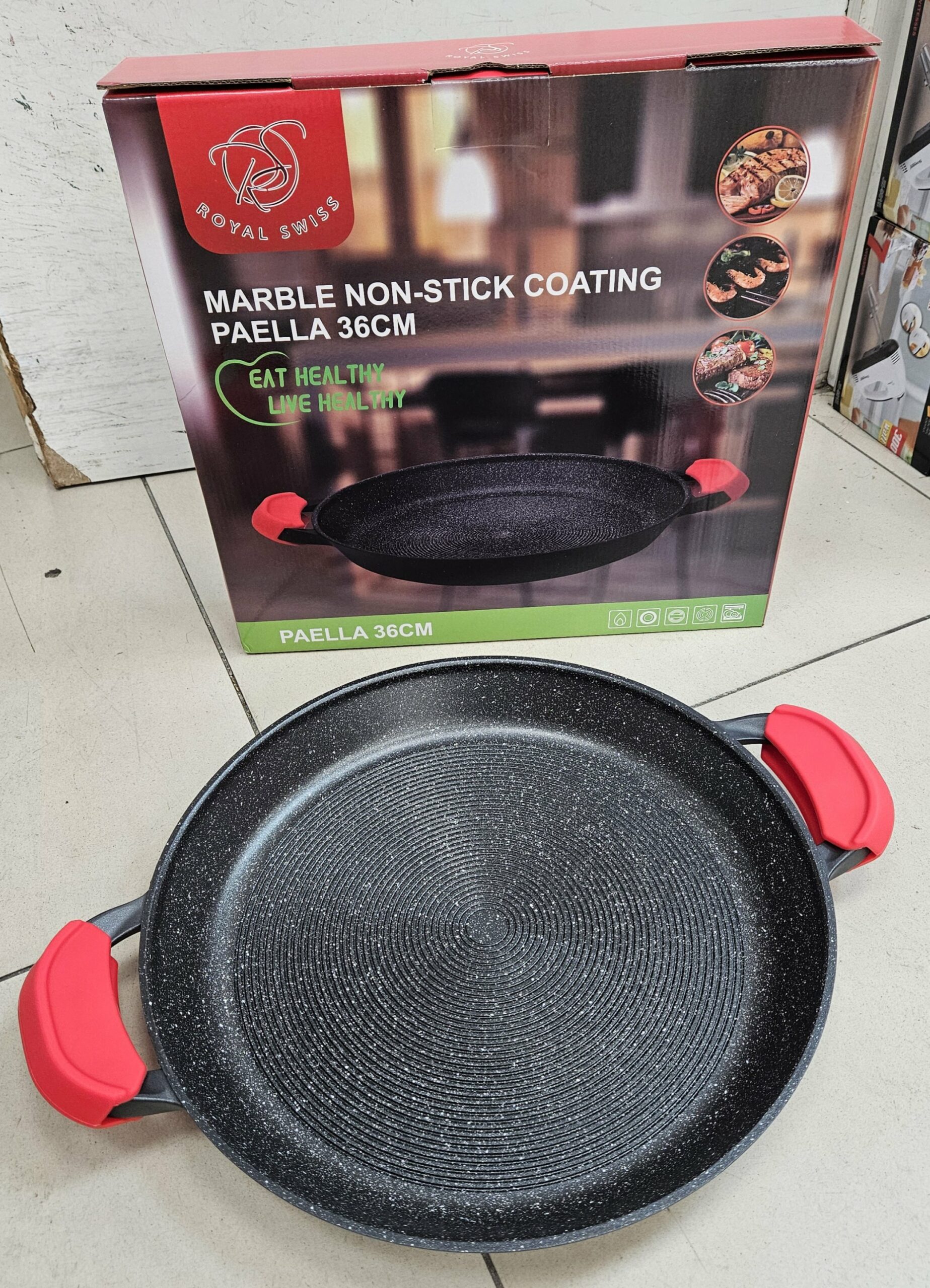 Paella Pan 36cm avec Striure