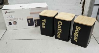 Pot à épices 3pcs Carré/Noir - K203-B4