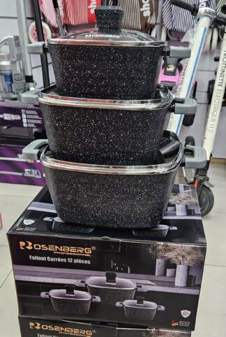 Faitout 20+24+28cm Carré