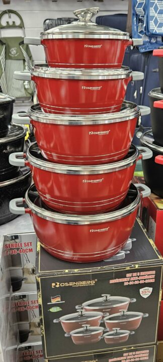 Faitout 20+24+28+30+32cm - Rouge