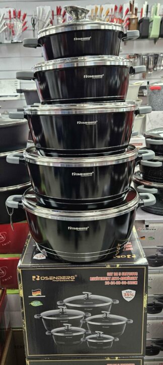 Faitout 20+24+28+30+32cm - Noir