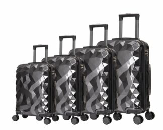 Valise 4pcs Polycarbonate Diamand - Noir