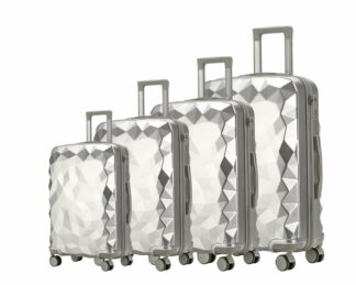 Valise 4pcs Polycarbonate Diamand - Silver
