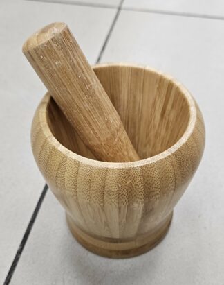 Pillons et Mortier en Bamboo