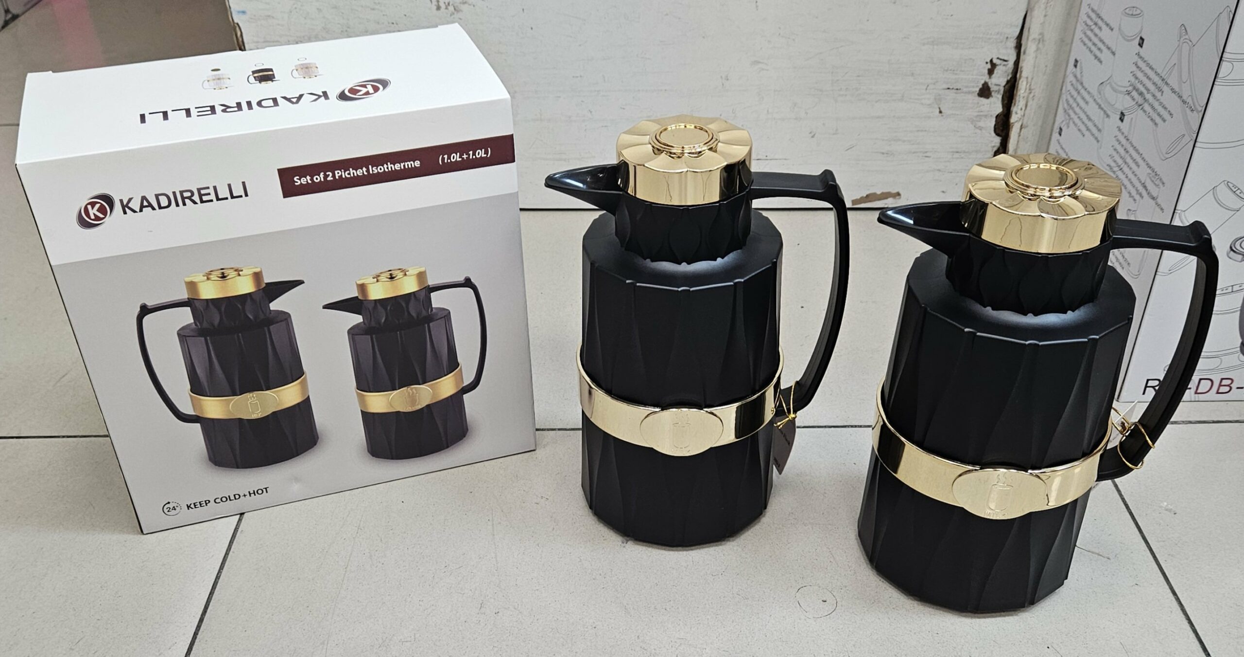 Thermos 1L+1L Noir