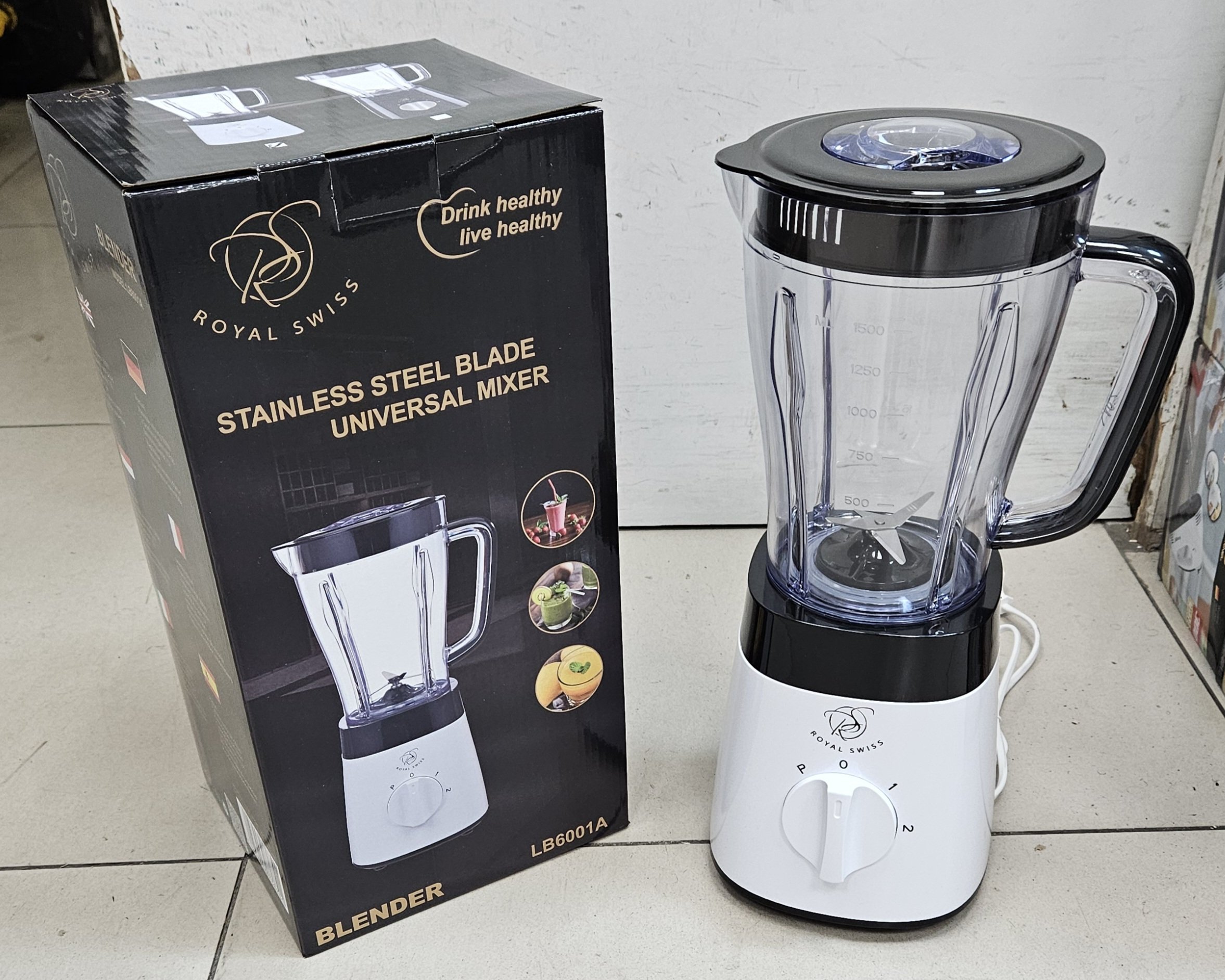 Blender plastique 500W Noir - LB6001A