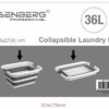 Panier à linge rétractable 36L – Image 2