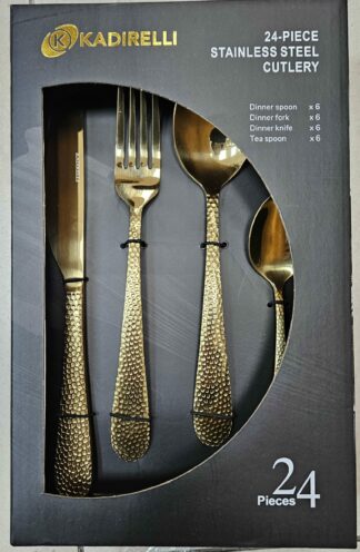 Ménagère 24pcs Gold/Martelé