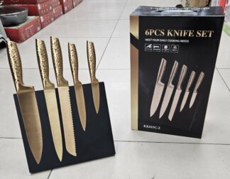 Couteaux socle avec support aimantée Gold