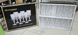 Verre à eau sur pied 12pcs