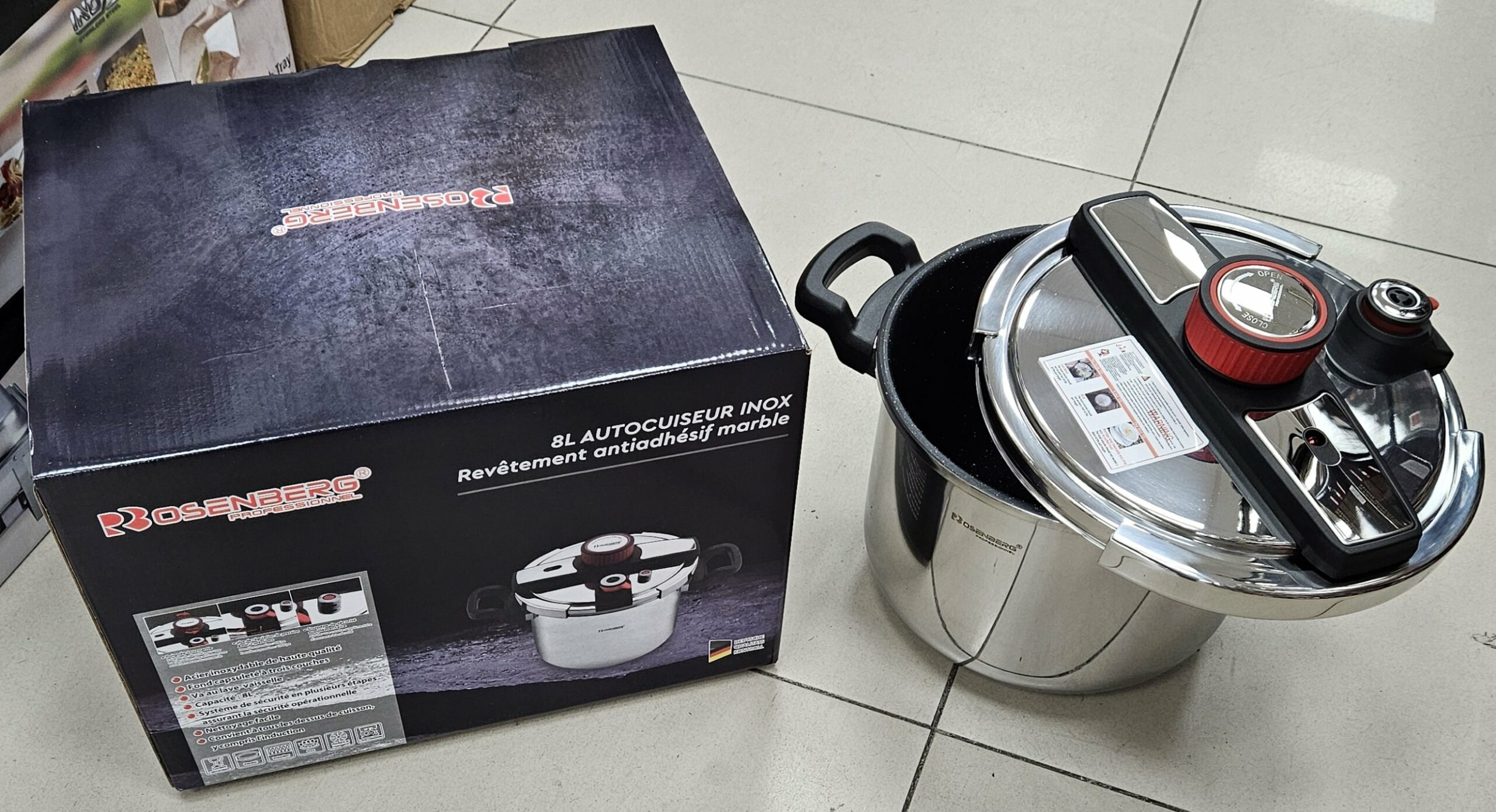 Cocotte minute Clipso Inox/Pierre 8L