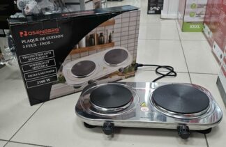 Plaque electrique 2 feux Inox - 2500W EB