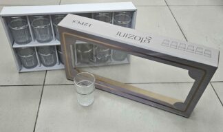 Verre à thé 12pcs Argenté- P3616B-12S