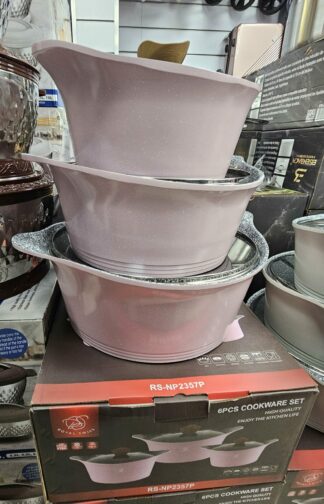 Faitout 24+28+32cm rose - NP2357P