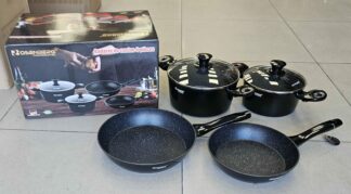 Batterie de cuisine 6pcs Noir