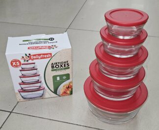 Tuperware en verre 5pcs