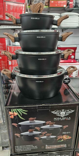 Faitout 16/20/24/28cm noir - Rosa Bella