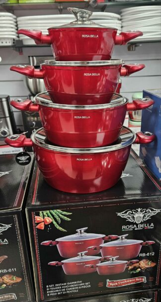 Faitout 16/20/24/28cm rouge - Rosa Bella