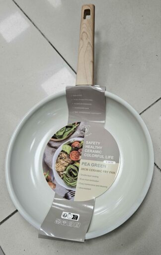 Poele 28cm Ceramique Beige