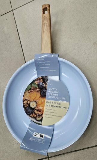 Poele 28cm Ceramique Bleu