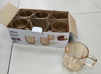 Verre 6pcs à poignet Brun HL