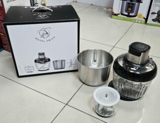 Chopper 3/1 - bol verre + bol inox + mini bol