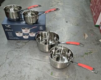 Casserolle 4pcs Inox avec silicone YS