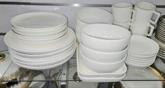 Service en porcelaine 32pcs Blanc
