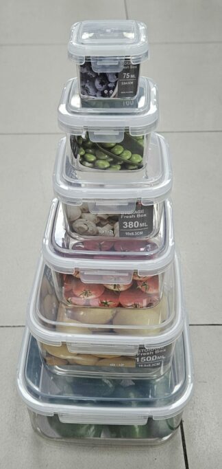 Tuperware carré 6pcs